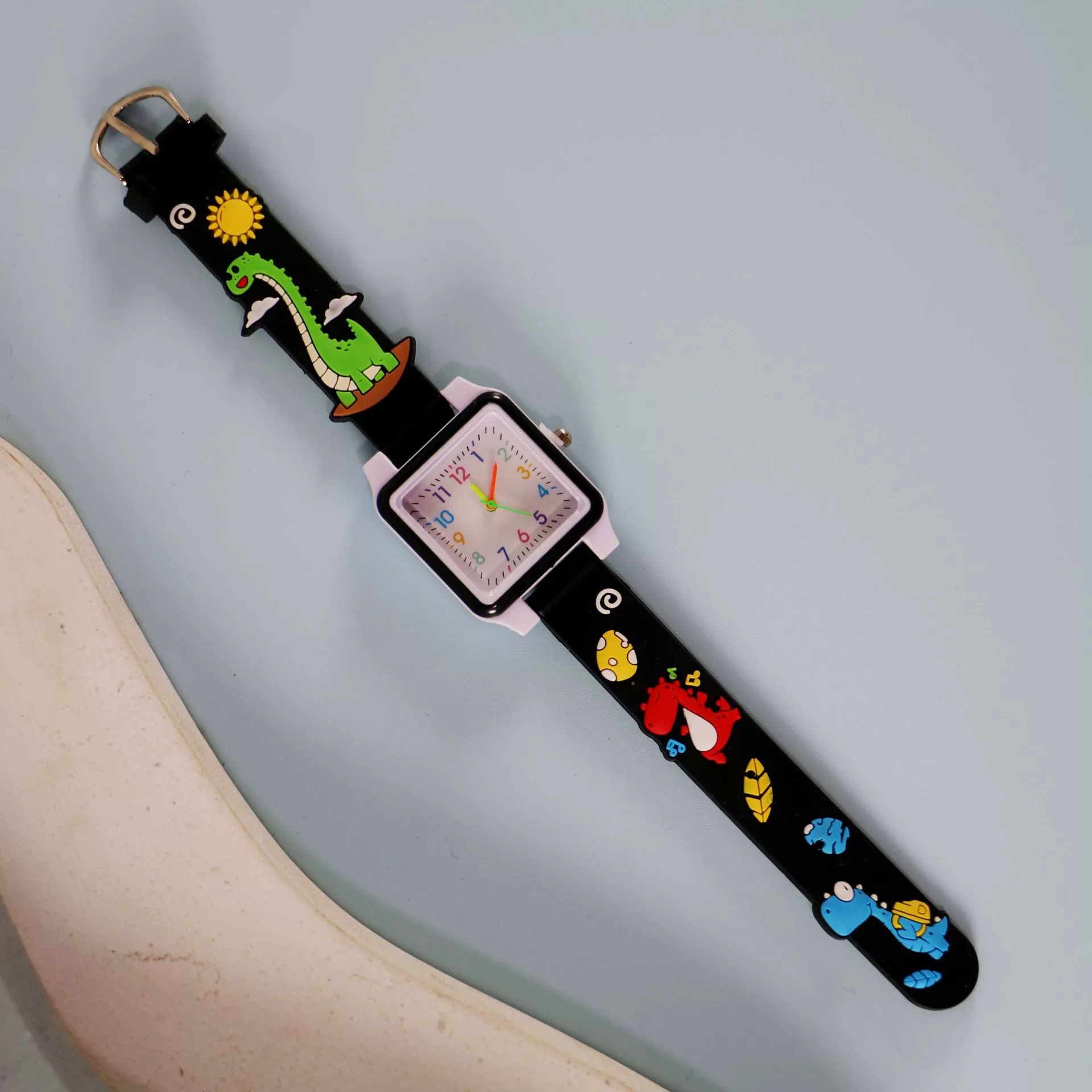 Silicone children's watch with gears, children's quartz watches