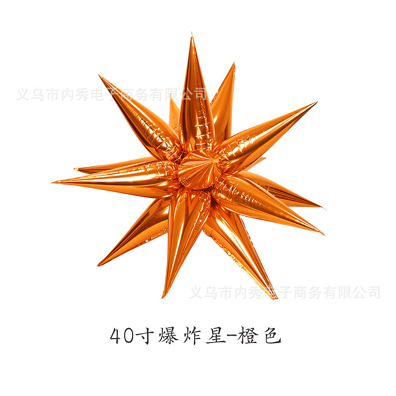 4D señaló estrella de seis puntas explosión bola erizo de mar modelado Decoración