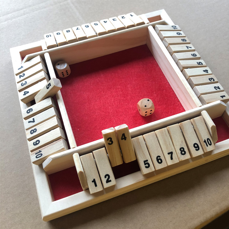 Flip de cuatro lados, flop para 4 personas, flop para beber, barra de juguetes, dados, bebida, accesorios de juego, personalización de juegos de mesa