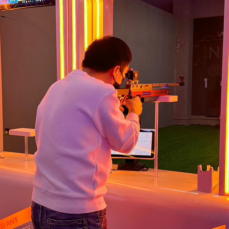 Equipo de entretenimiento comercial de ocio de tiro de blanco modelo interior de gimnasio de experiencia de movimiento digital láser interacción sensorial