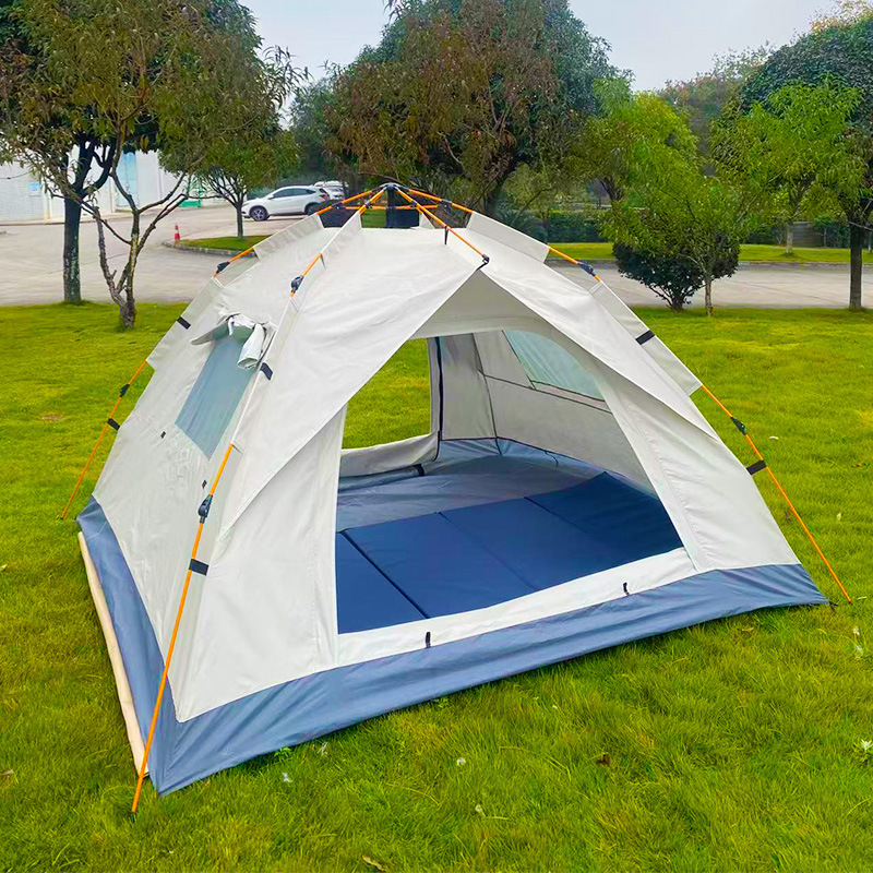 Outdoor Tent Fully Automatic Camping Quick Opening Portable Beach Park Two Doors and Two Windows Camping Tent Manufacturer Wholesale