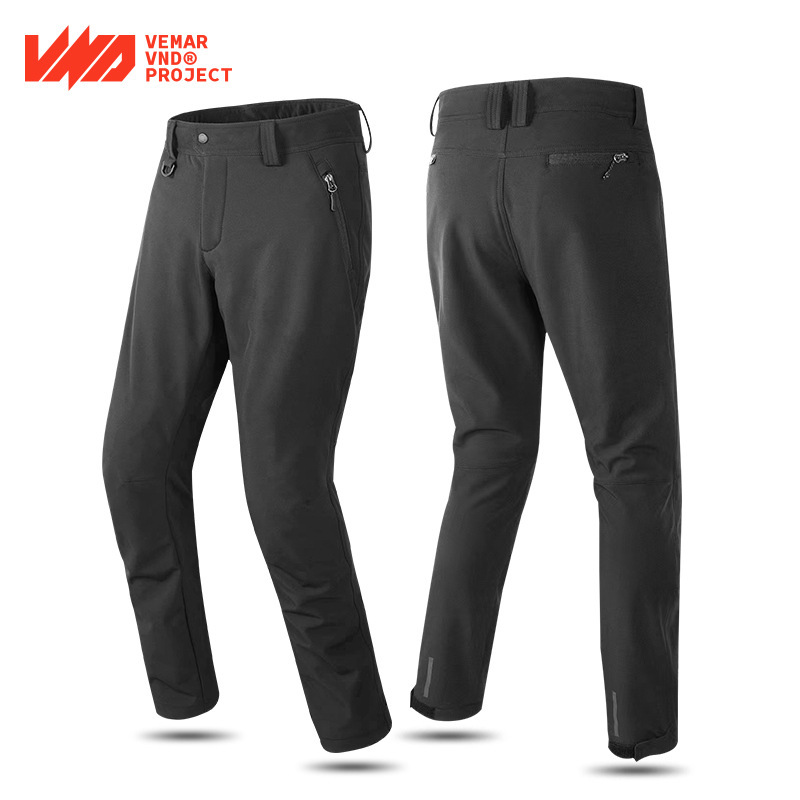 VND Motorcycle Riding Pants Autumn and Winter fleece-lined Waterproof Drop-resistant Thickened CE2 Protectors Motorcycle Street Casual Tooling Pants
