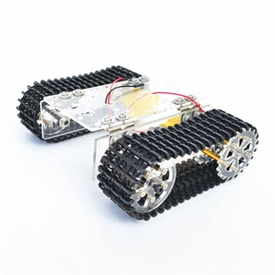 Акриловое шасси танка с гусеницами и моторами TT 3–9 В STEM-набор