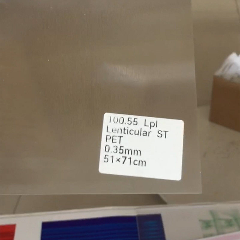 100线3D裸眼柱镜光栅片lpiPETlenticularlens立体画变画批发挂画