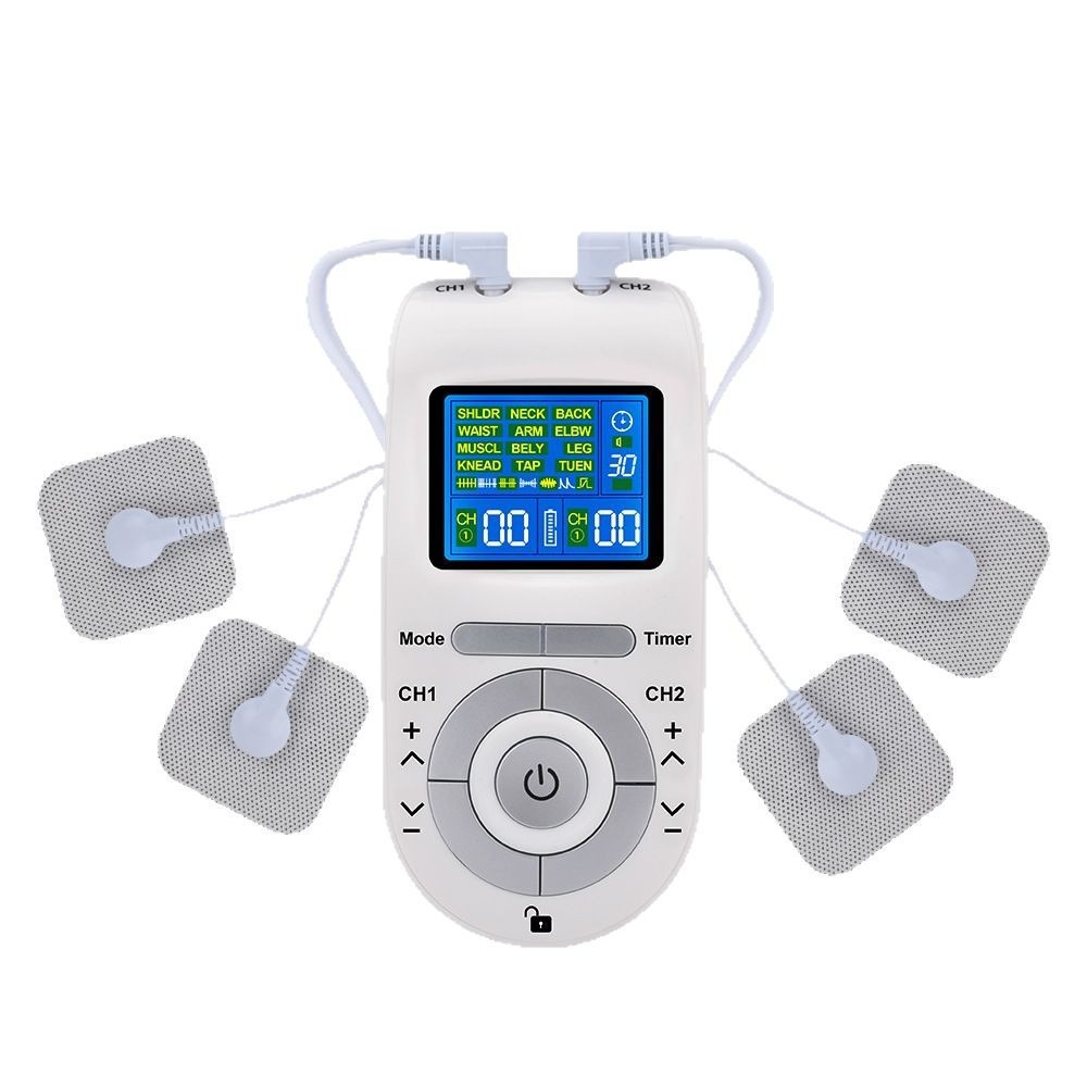 12 Modo TENS masajeador cervical masajeador digital de meridianos masajeador de cuerpo completo pulso de corriente de baja frecuencia aparato de fisioterapia