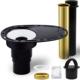 Upgraded freestanding bathtub drain kit with brass tube and ABS tube
