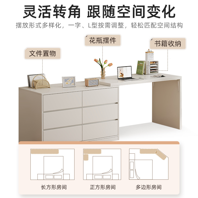 Tocador dormitorio simple moderno tocador escritorio de la computadora integrado escritorio doble estudiante ESTUDIO EN CASA MESA de maquillaje