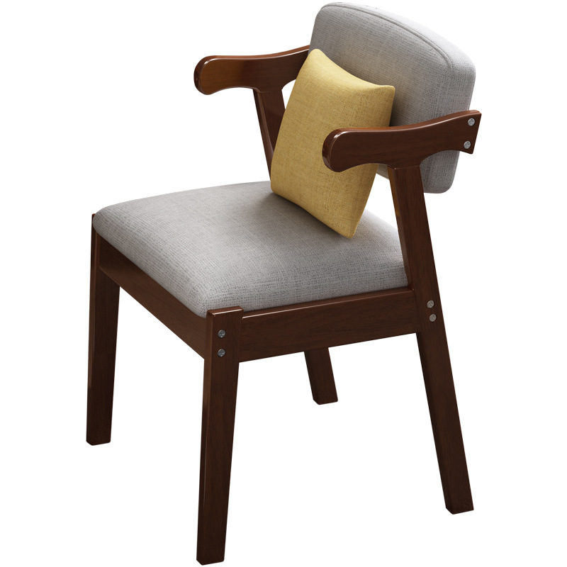 Silla de madera maciza Silla de comedor nórdica minimalista moderna Silla de oficina moderna Entrenamiento Mesas y sillas de aprendizaje en el hogar al por mayor