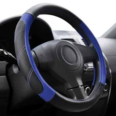 accessories car handle cover, Steering wheel cover - blue-38cm