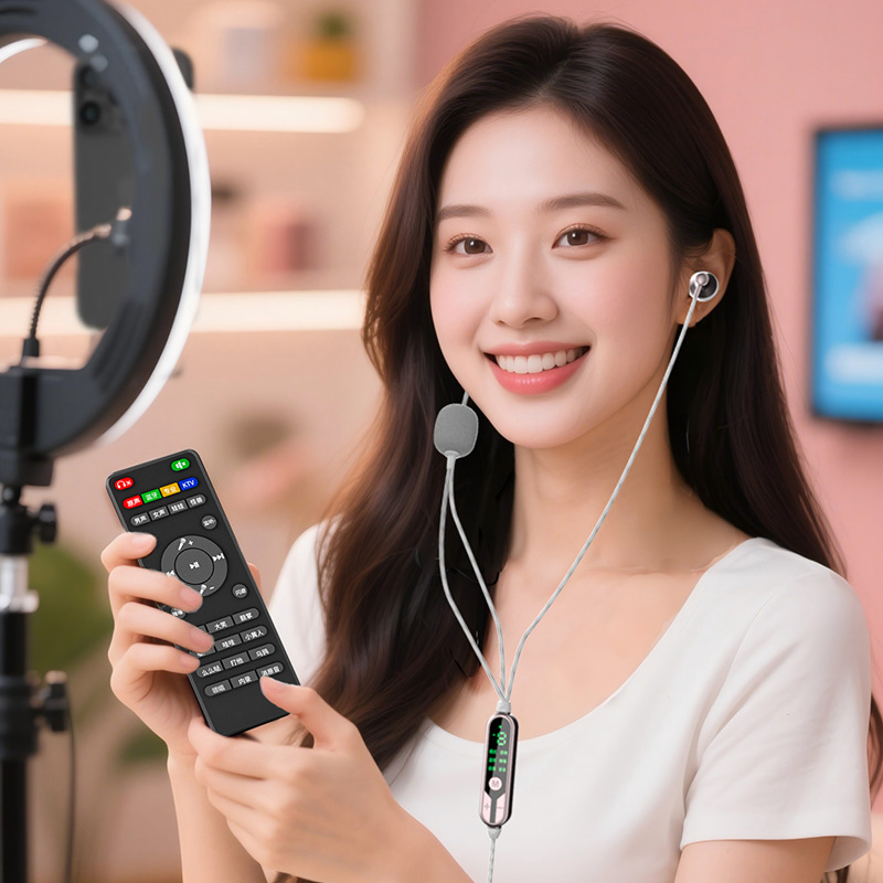 有线声卡耳机带遥控K歌直播唱歌听歌耳返麦克风typec高弹螺旋线|undefined