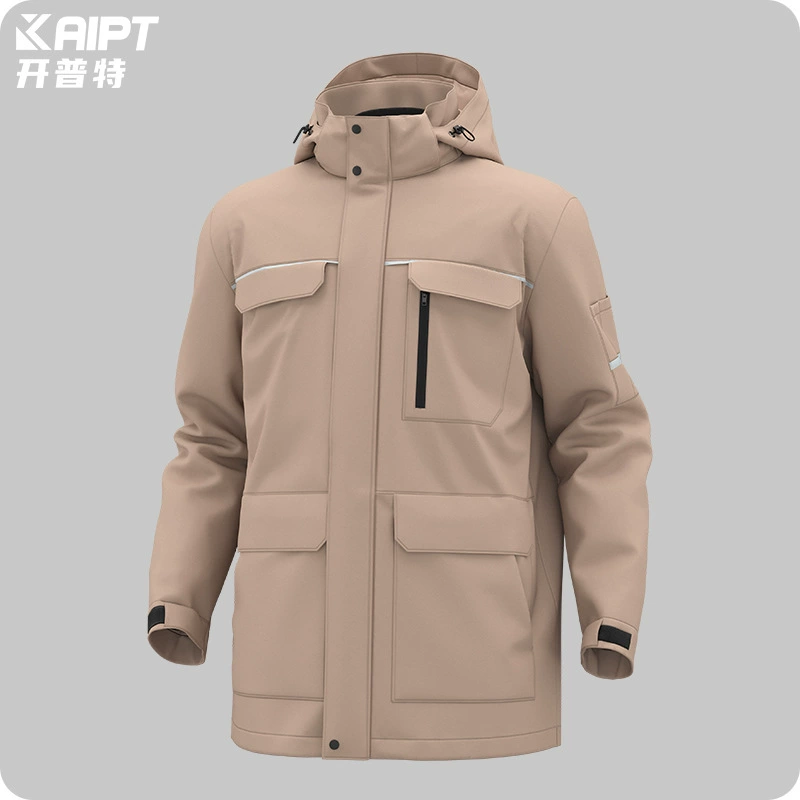 Чистый хлопок Съемная рабочая одежда хлопчатобумажная одежда на заказ Мужской утолщенный теплый автомобиль ремонт пуховая страховая одежда хлопчатобумажная куртка внешняя торговля