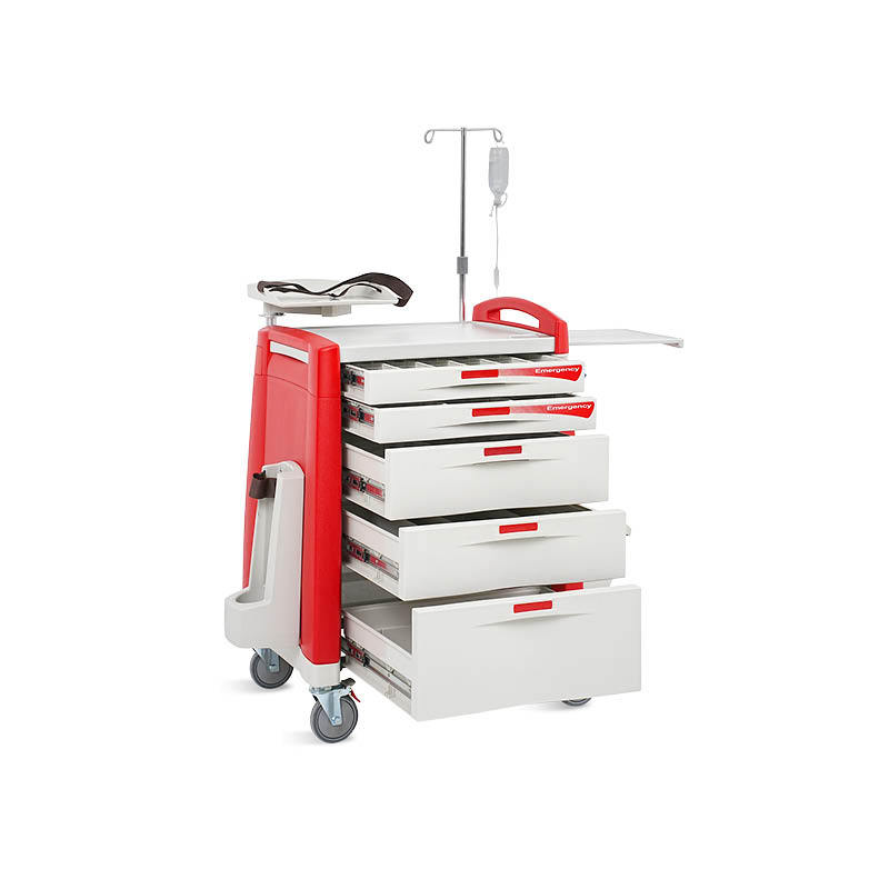 推车急救车医用abs抢救车麻醉车送药推车护理ABS急救车换药输液车