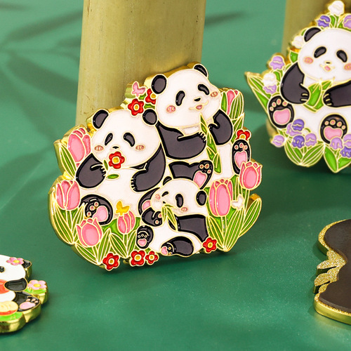 National Treasure Panda Cute Animal Refrigerator Sticker Travel Souvenir Museum Creative Gift Magnet Refrigerator 