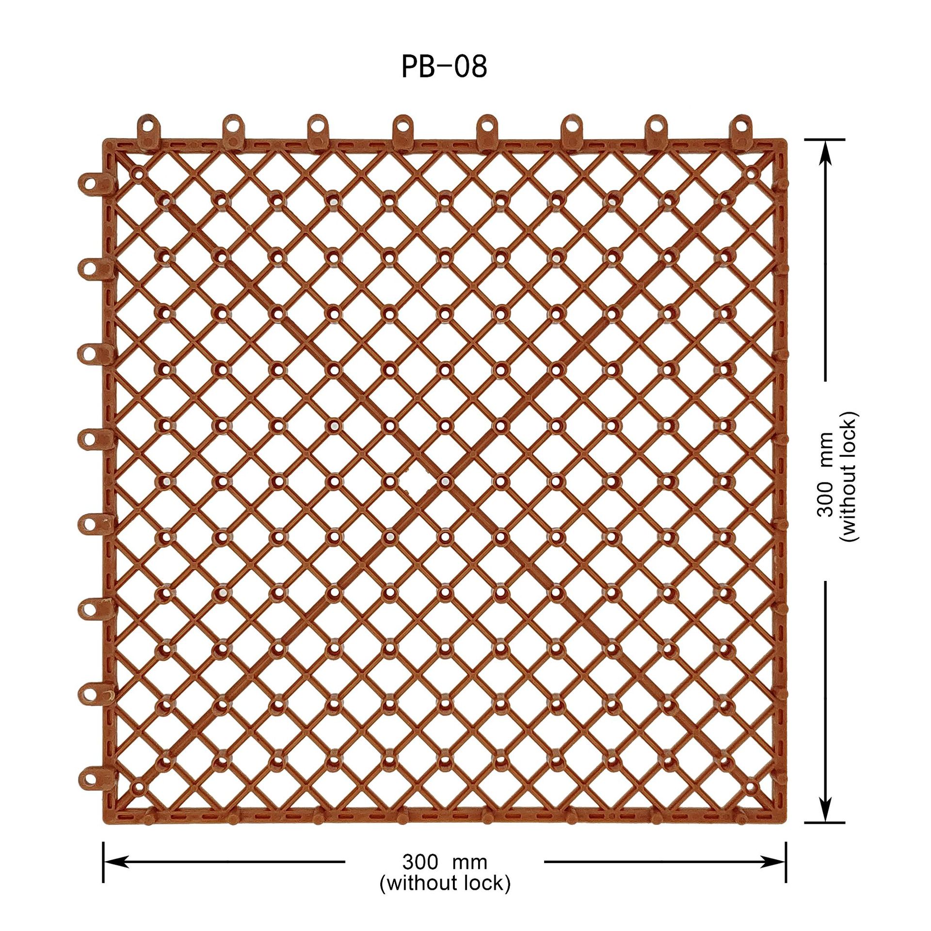 PB-08塑料地垫户外DIY人造草皮塑料底托木塑地板底座石材底托base