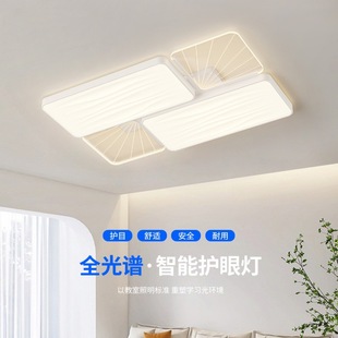 Led Ceiling Light Rectangular High-level Living Room Light 2024 New Modern Simple Bedroom Lamps Full House Package