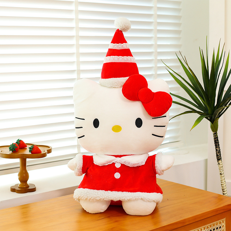 Kitty猫誕生日金人形誕生日帽子ケイティ猫人形kt猫ぬいぐるみ子供ガールフレンド玩具プレゼント|undefined