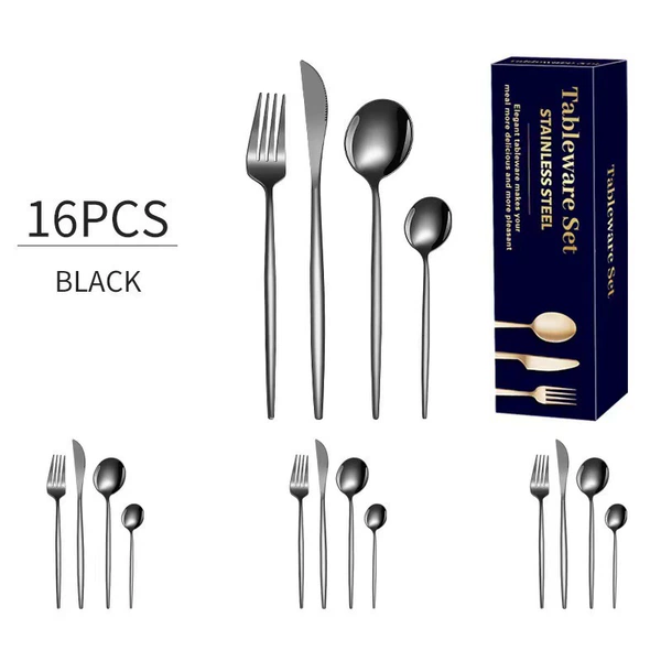 16 pieces [Black]