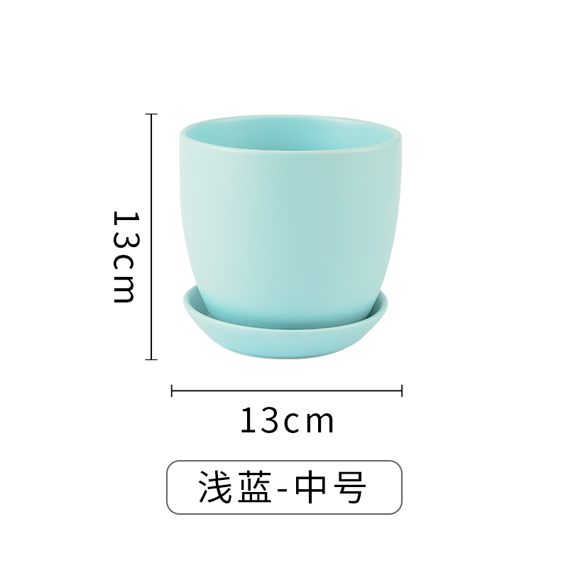 ↤↤↤화분 중간 사이즈, 녹색, 원형