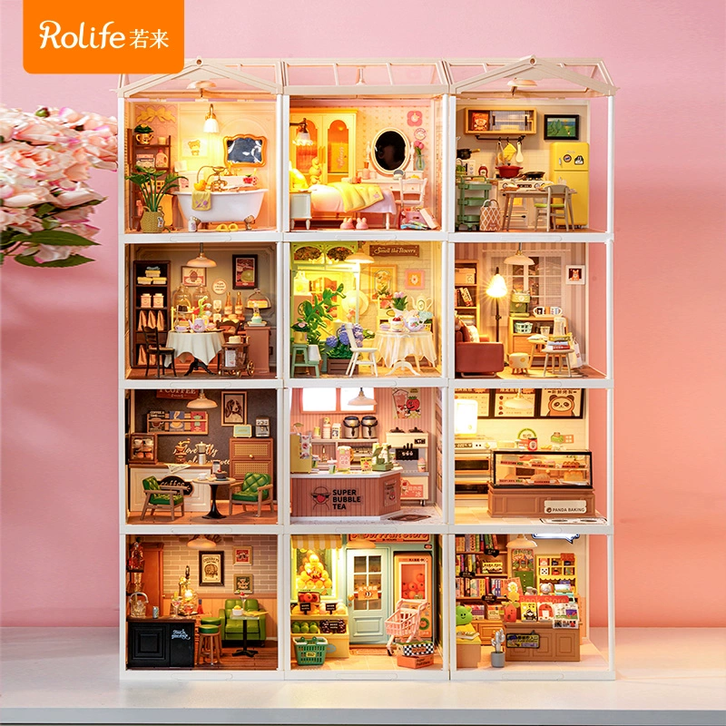 Руолай Super World Store diy домик ручной работы строительные блоки игрушки головоломки сборка для детей девочек новогодние подарки