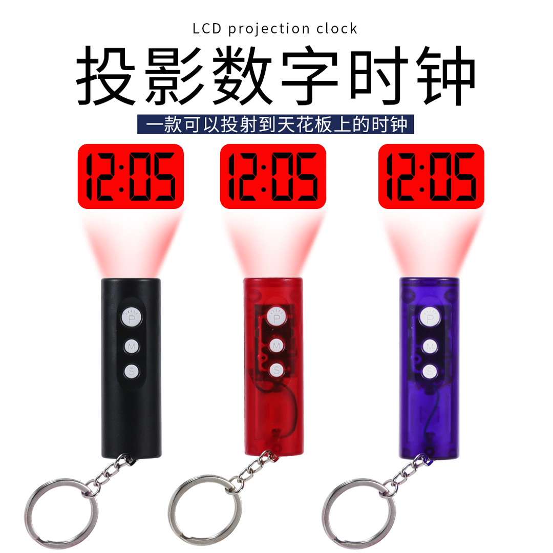 LED Reloj de Proyección Mini pequeño reloj de proyección creativo colgante decorativo pequeña linterna reloj electrónico regalo