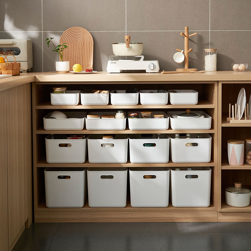 사각형 수납함 속옷 양말 정리함 책 잡화 방진 뚜껑있는 수납 바구니 가정용 수납 인테리어 스타일