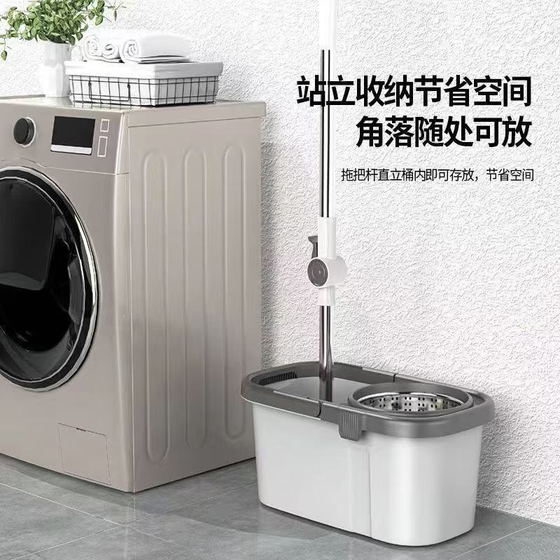 Rotating Mop for Home Use, Hands-Free Floor Cleaning Tool, Spin-Dry Bucket, Popular Mop, One-Sweep Clean Mop
