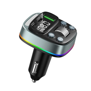 New GZ08 car mp3 player dual Type-C port PD35W fast charge bluetooth fm transmitter car mp3