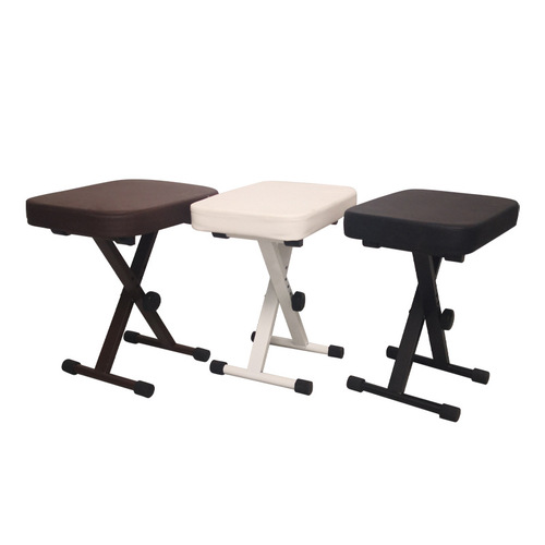 Piano stool with height adjustment and foldable electronic keyboard, thick piano bench, four-level adjustable X-shaped foldable stool, guzheng stool