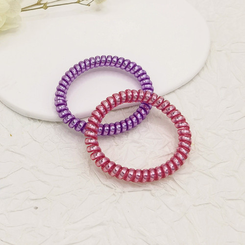 Metallic Color Fine Phone String Enameled Color Bracelet Yiwu Hair Accessories Hair Ties Accessories Rubber Bands Foreign Trade Wholesale
