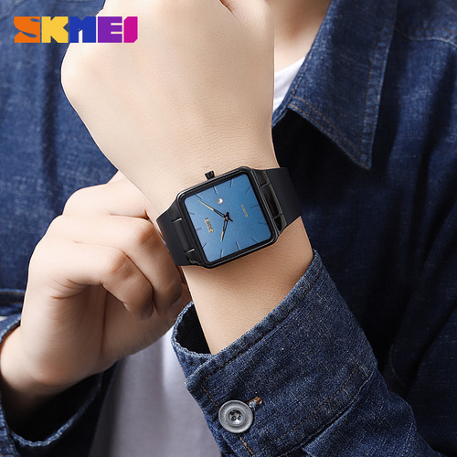 Skmei square simple creative men's quartz watch cross-border Southeast Asia best-selling sports men's watch
