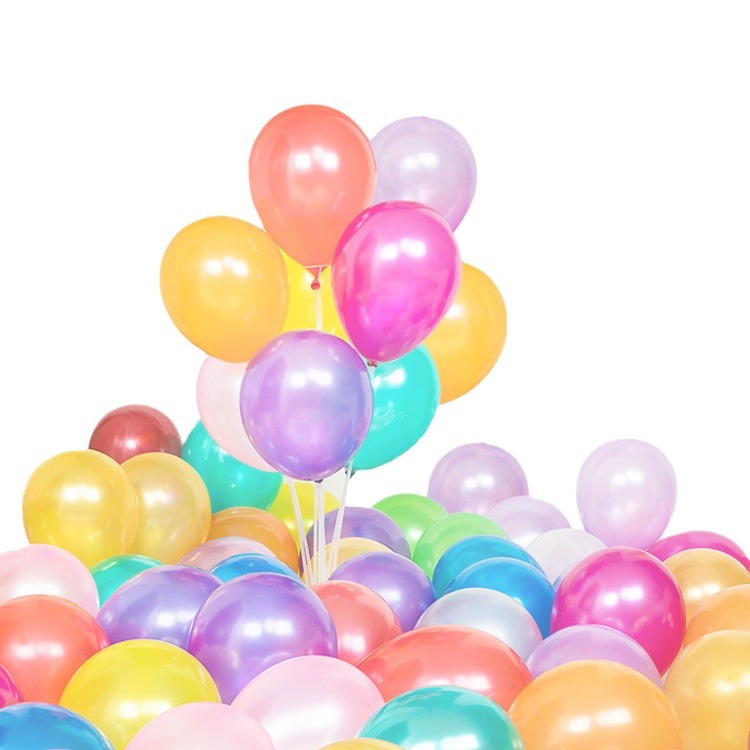 Beauty Sea Globo redondo nacarado de 6 pulgadas Decoración de la sala de bodas Decoración de la boda Evento de cumpleaños Globo 0,8g Espesor