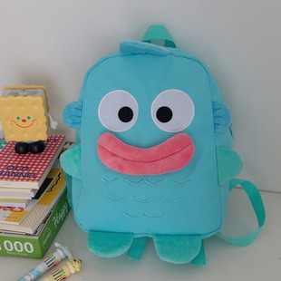 New clownfish backpack three-dimensional versatile ugly cute big mouth cartoon funny large capacity student class schoolbag