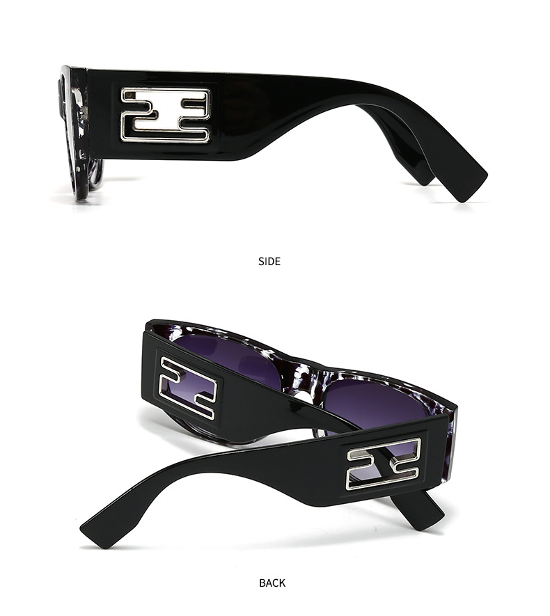 Cross-border foreign trade new modern retro generous frame metal accessories sunglasses INS wind street photography sunglasses 9217_voghion.com