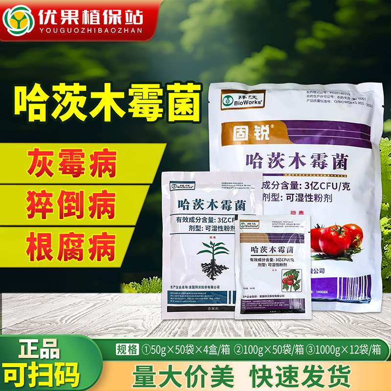 美国拜沃 哈茨木霉菌 番茄猝倒病葡萄霜霉病人参根腐病杀菌剂农药
