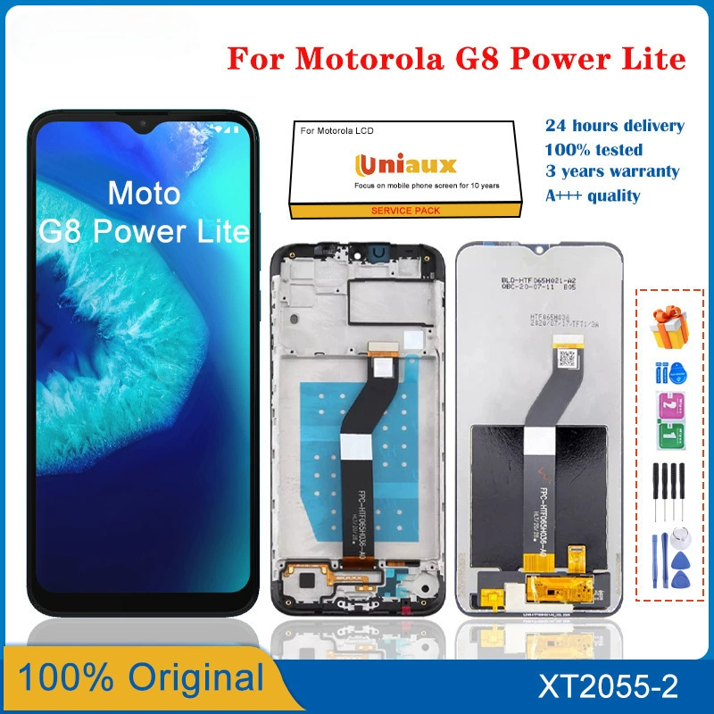 Дисплейный модуль (сенсор+LCD в рамке) для Motorola Moto G8 Power Lite