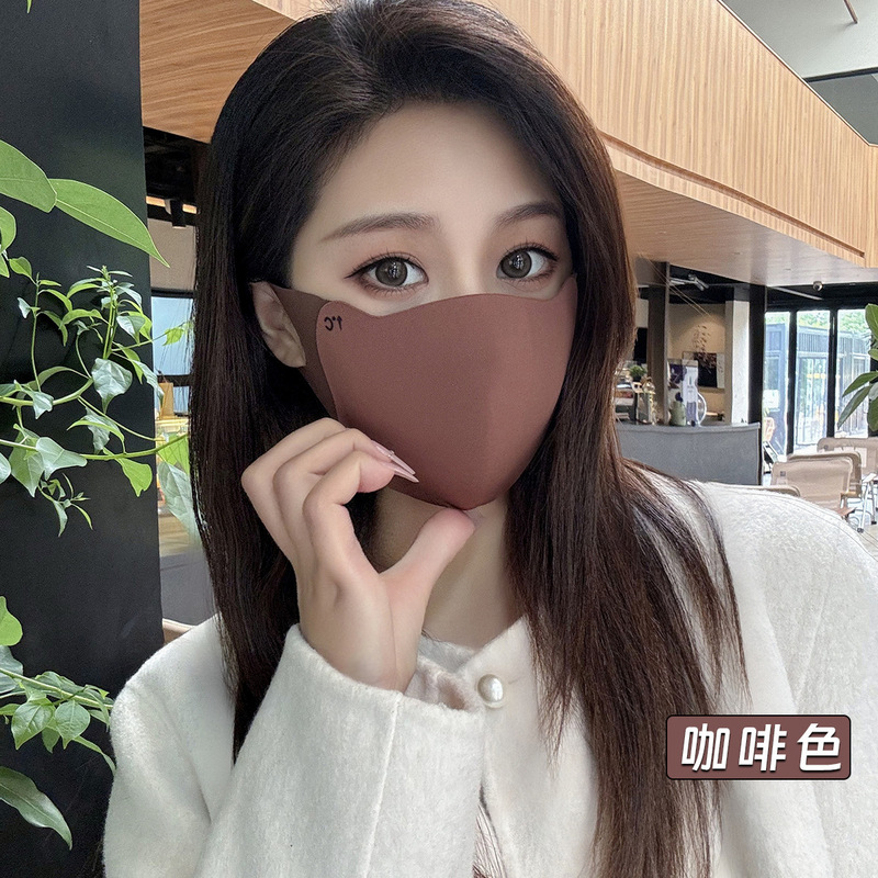 秋冬季保暖口罩透气女高颜值户外骑行防风防寒护脸护眼角面罩加厚|undefined