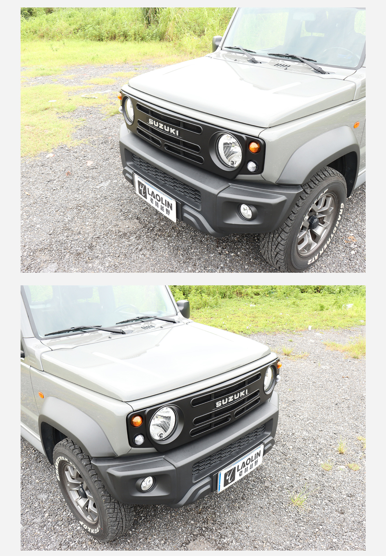 23-26 New Jimny Five-Door Version Modified Accessories Ghost Face Air Intake Grille Defender Style Front Grille
