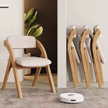 工厂直销折叠木椅加粗加厚靠背餐椅轻便家用办公多功能可折叠椅子