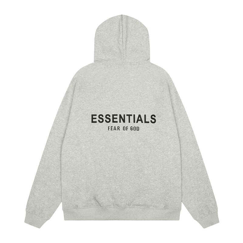 2025SS新款跨境热卖FEAR OF FOG 复线ESSENTIALS硅胶字母连帽卫衣|undefined