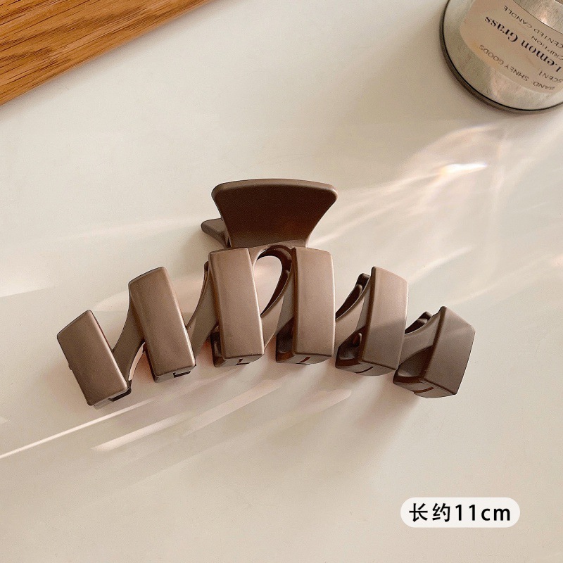 Nuevo clip de celebridad en línea elegante clip de tiburón elegante horquilla de Cabeza trasera grande clip coreano horquilla accesorios para el cabello al por mayor