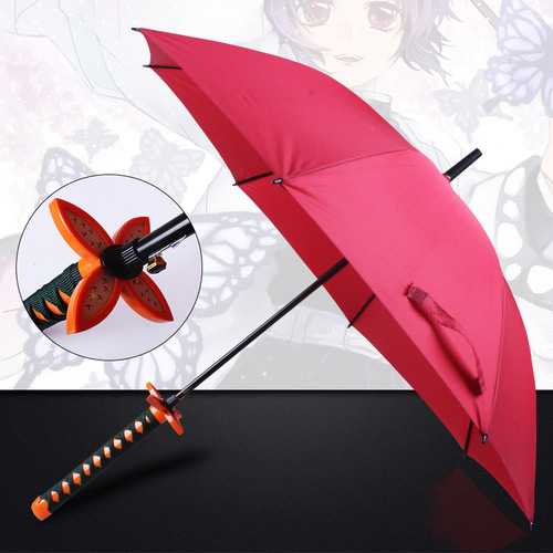 Anime umbrella long-handled umbrella sword umbrella anime Demon Slayer: Kimetsu no Yaiba sunny umbrella samurai personality creative umbrella parasol cos