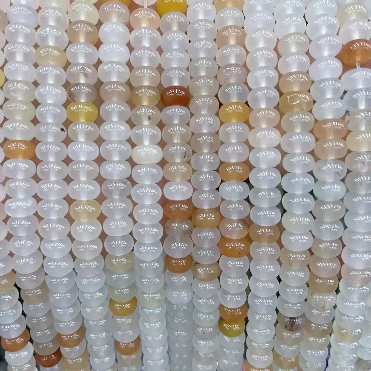 Piedra natural 5 * 8 Abaco Piedra Shoushan DIY accesorios de joyería collar de cuentas separadoras cuentas de posicionamiento cuentas al por mayor