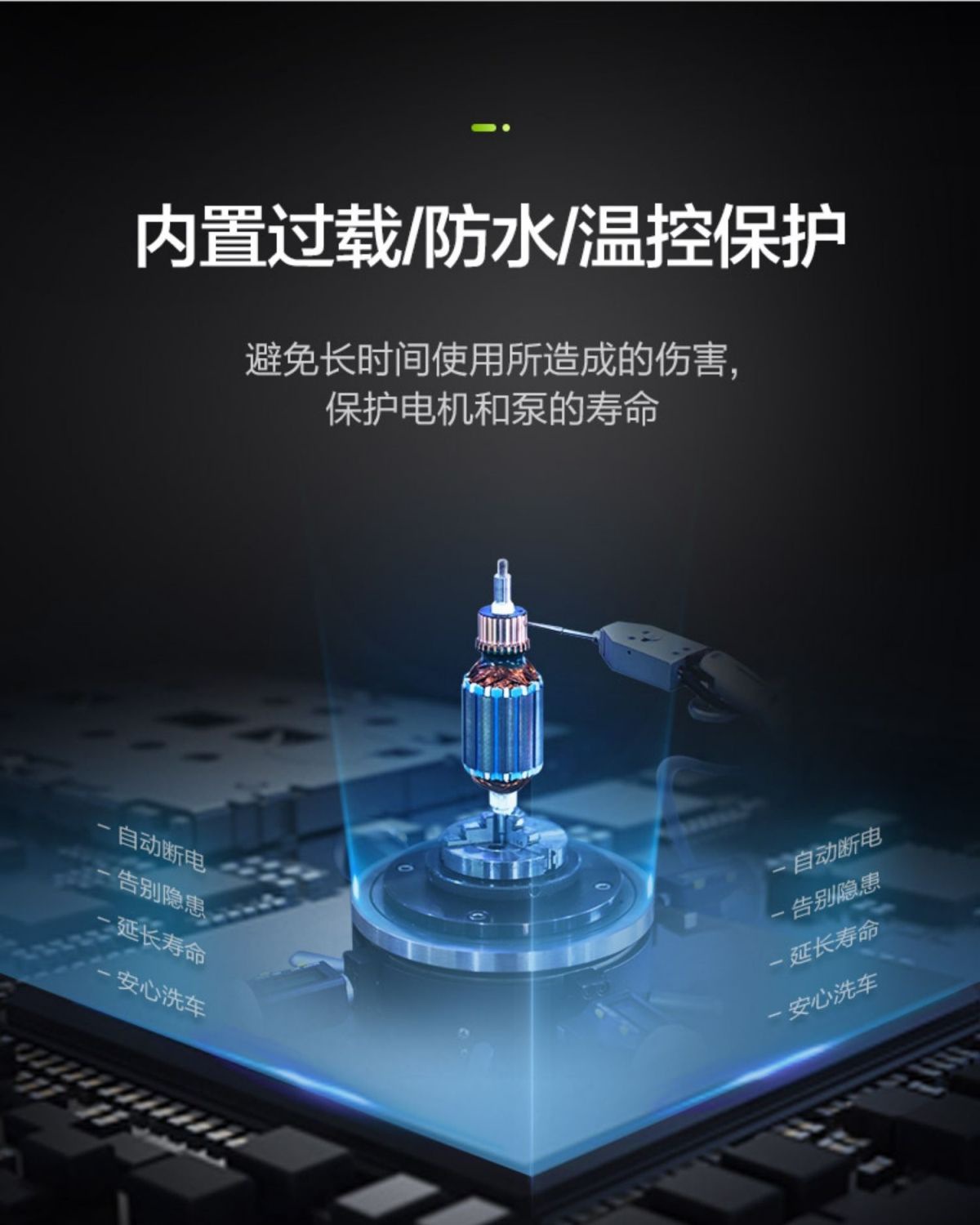 Greenfield Pufferfish Ultra-High Pressure Car Washer Household 220V Water Pump Fully Automatic Cleaning Machine Water Gun High Power Handy Gadget