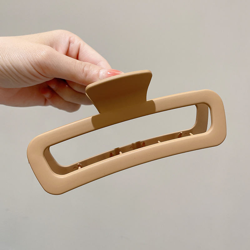 Clip de agarre, gran cantidad de cabello, horquilla esmerilada, horquilla simple, horquilla de tiburón, nuevo y exquisito tocado de alta gama, horquilla femenina