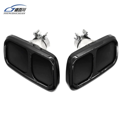 Suitable for 14-21 Land Rover Exhaust pipe - single-air-outlet-black-pair