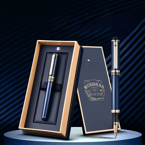 French Montagut Versailles Signature Pen Men's Heavy-Touch Ballpoint Pen 0.5mm Black Refill Business Engraving