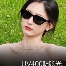 GM墨镜女2023新款感ins复古猫眼太阳镜UV400防紫外线NADA一件批发