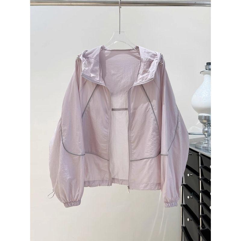 Breathable Sun Protection Clothing for Women, Summer Thin Jacket, 2026 New Style, Loose and Versatile Sun Protection Clothing, Hooded Cardigan, Windbreaker