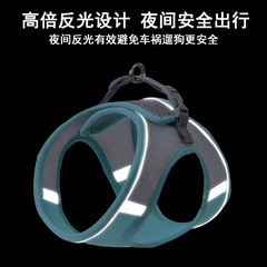 Vest-style pet supplies dog outdoor traction mesh fabric strap cat breathable small and medium-sized dog walking leash