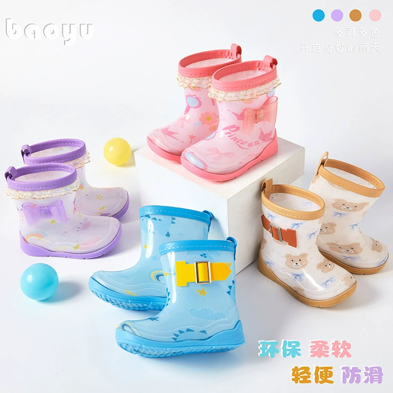 Детские дождевые сапоги для мальчиков детские детские дождевые сапоги маленькие легкие водонепроницаемые девочки нескользящие сапоги для детского сада